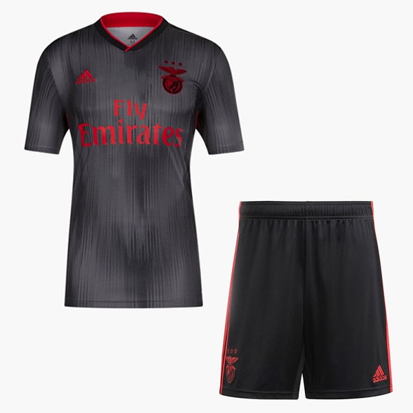 Maillot Football Benfica Exterieur Enfant 2019-20 Noir Gris